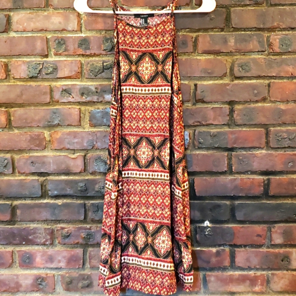 Pattern flowy dress